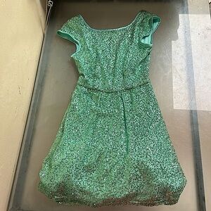 Blue sparkly dress, kids 9/10